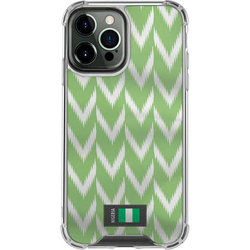 Nigeria Soccer Flag iPhone 14 Pro Max Clear Case